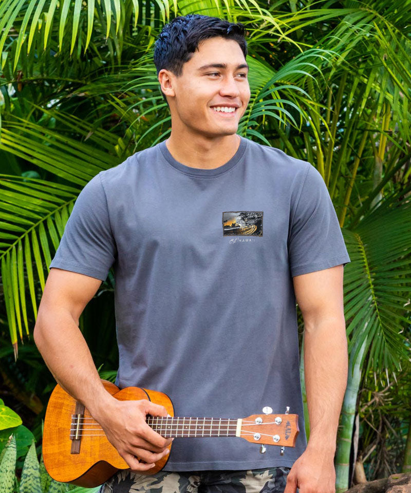 Clark Little Obsidian - Smoke Short Sleeve Pima T-Shirt